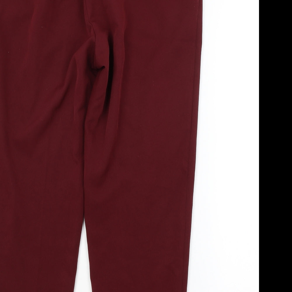New Look Womens Red   Trousers  Size 16 L26 in