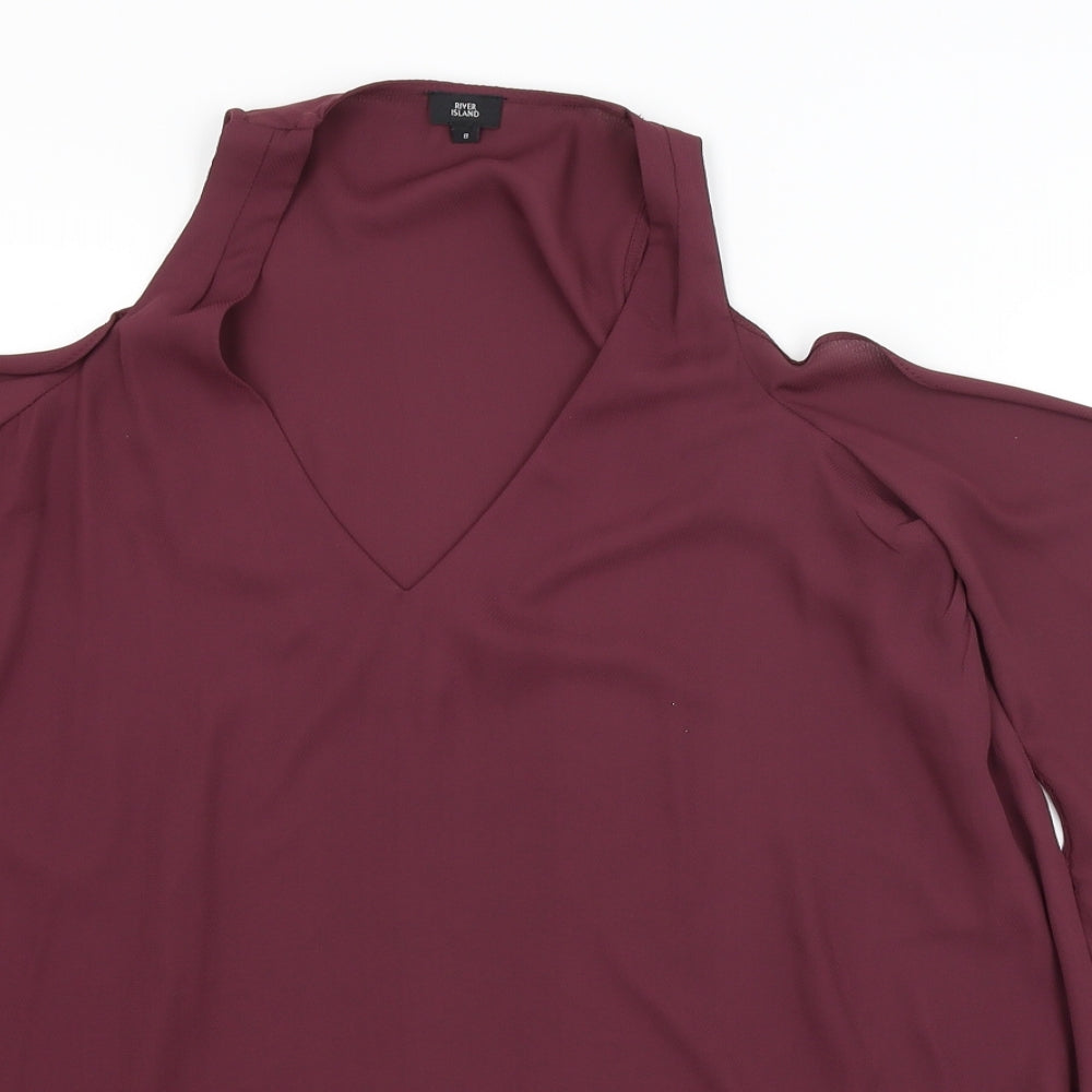 River Island Womens Purple   Basic Blouse Size 8