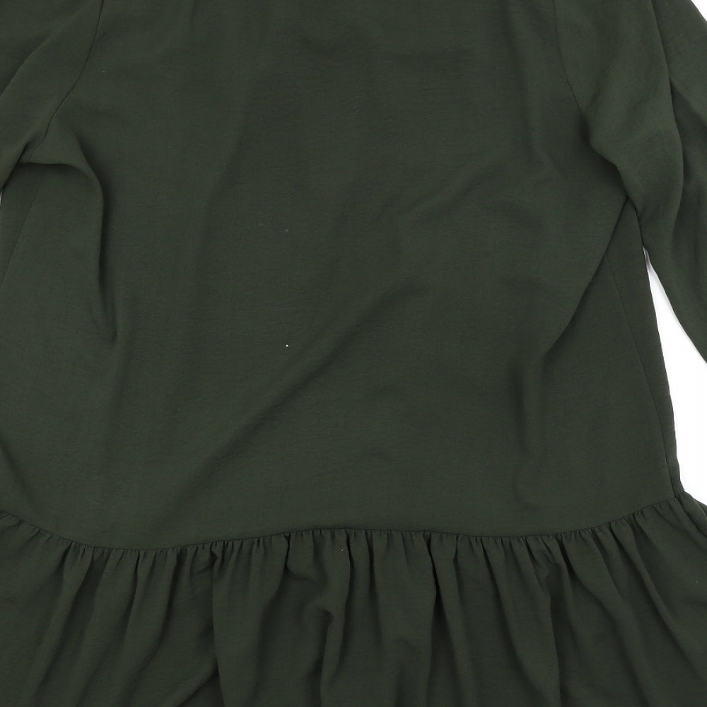 Preworn Womens Green   Shirt Dress