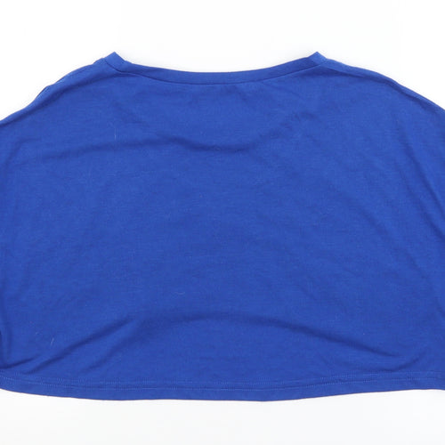 SheIn Womens Blue   Cropped T-Shirt Size L