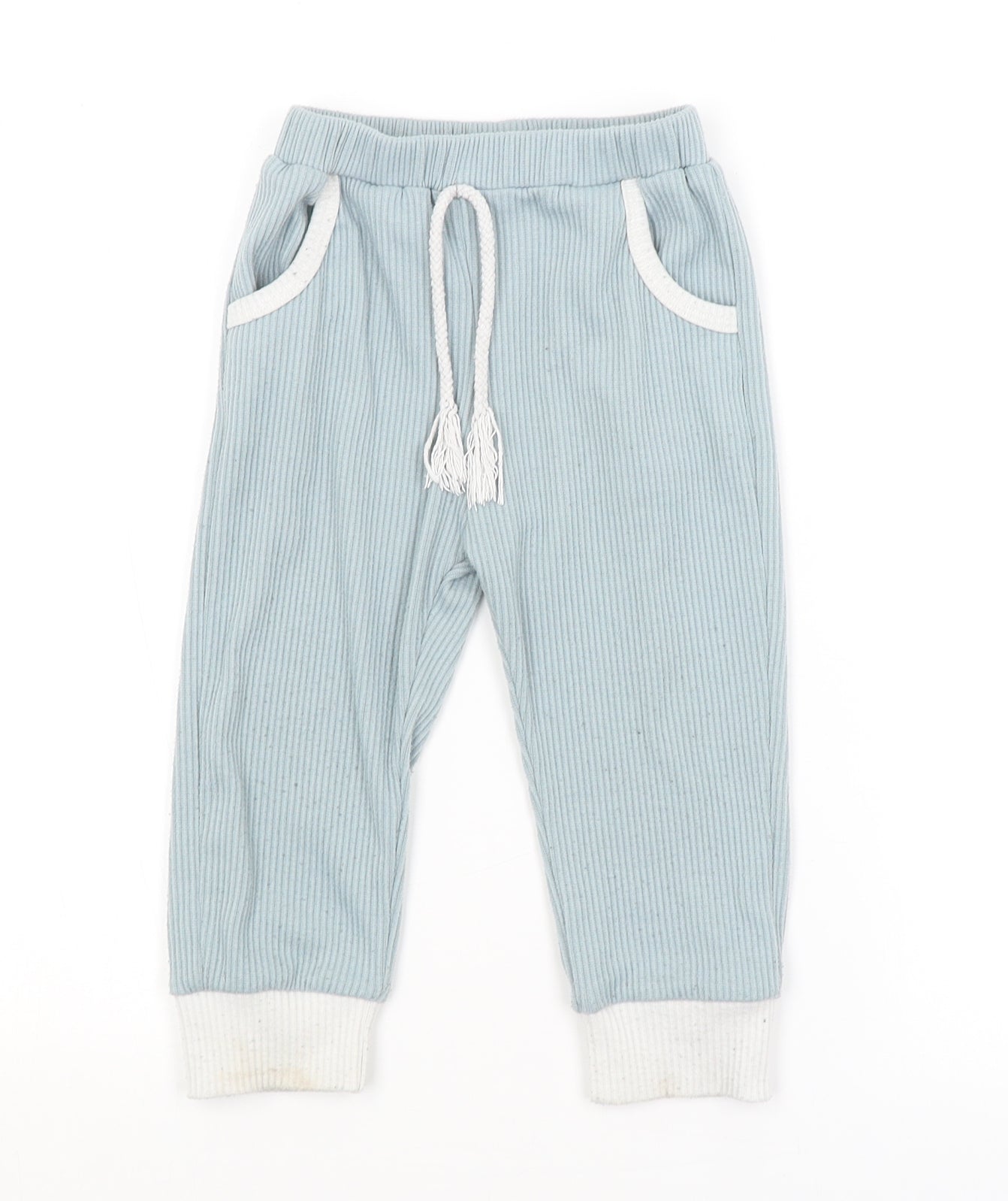 Preworn Boys Blue   Sweatpants Trousers Size 2-3 Years