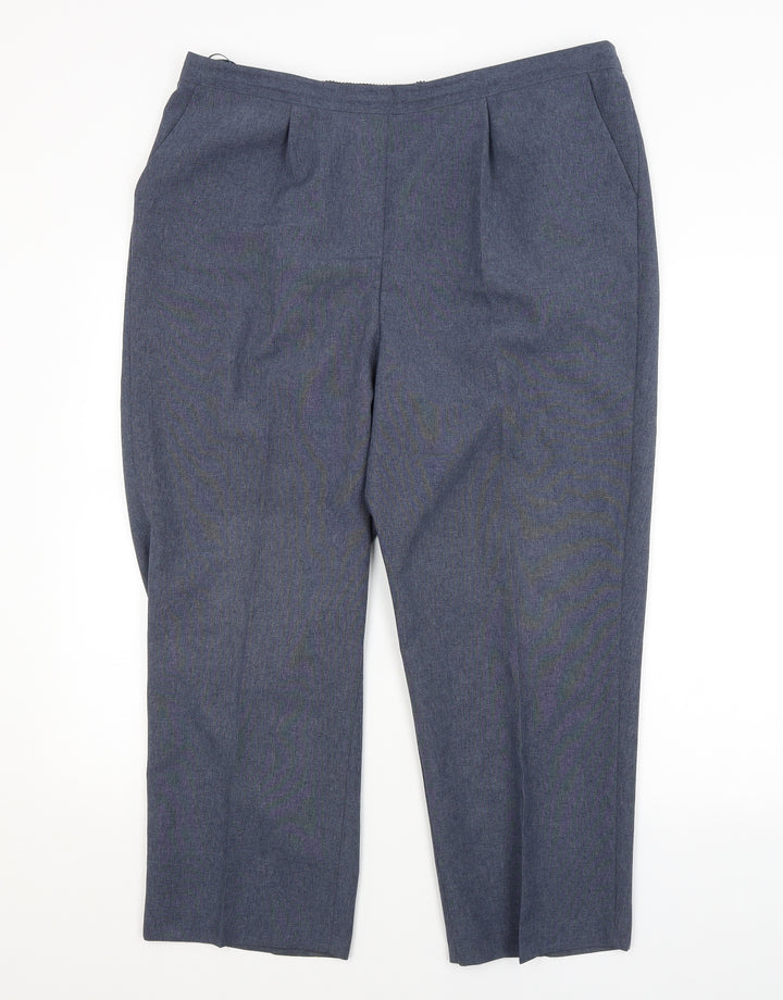 Bonmarché Womens Blue Trousers Size 18 L24 in