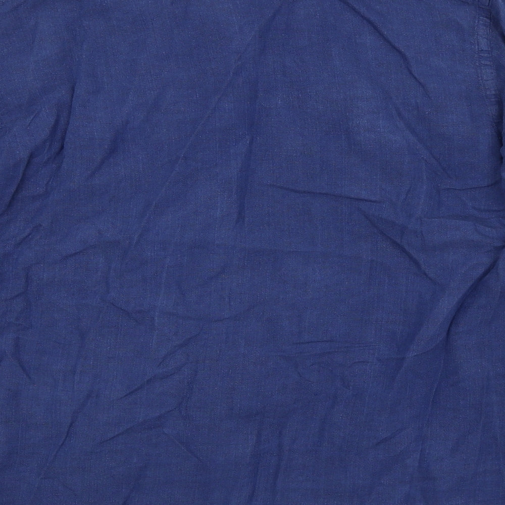 Massimo Dutti Mens Blue    Dress Shirt Size M
