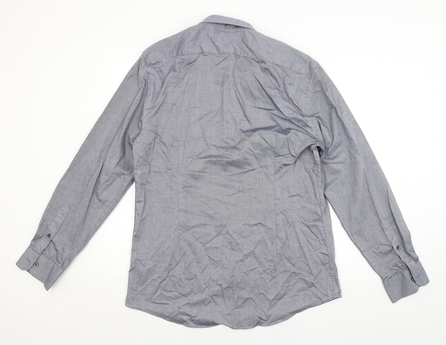M&S Mens Blue    Dress Shirt Size 16.5