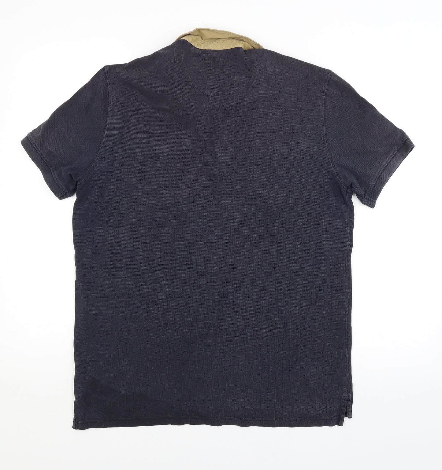 Massimo Dutti Mens Blue    Polo Size L