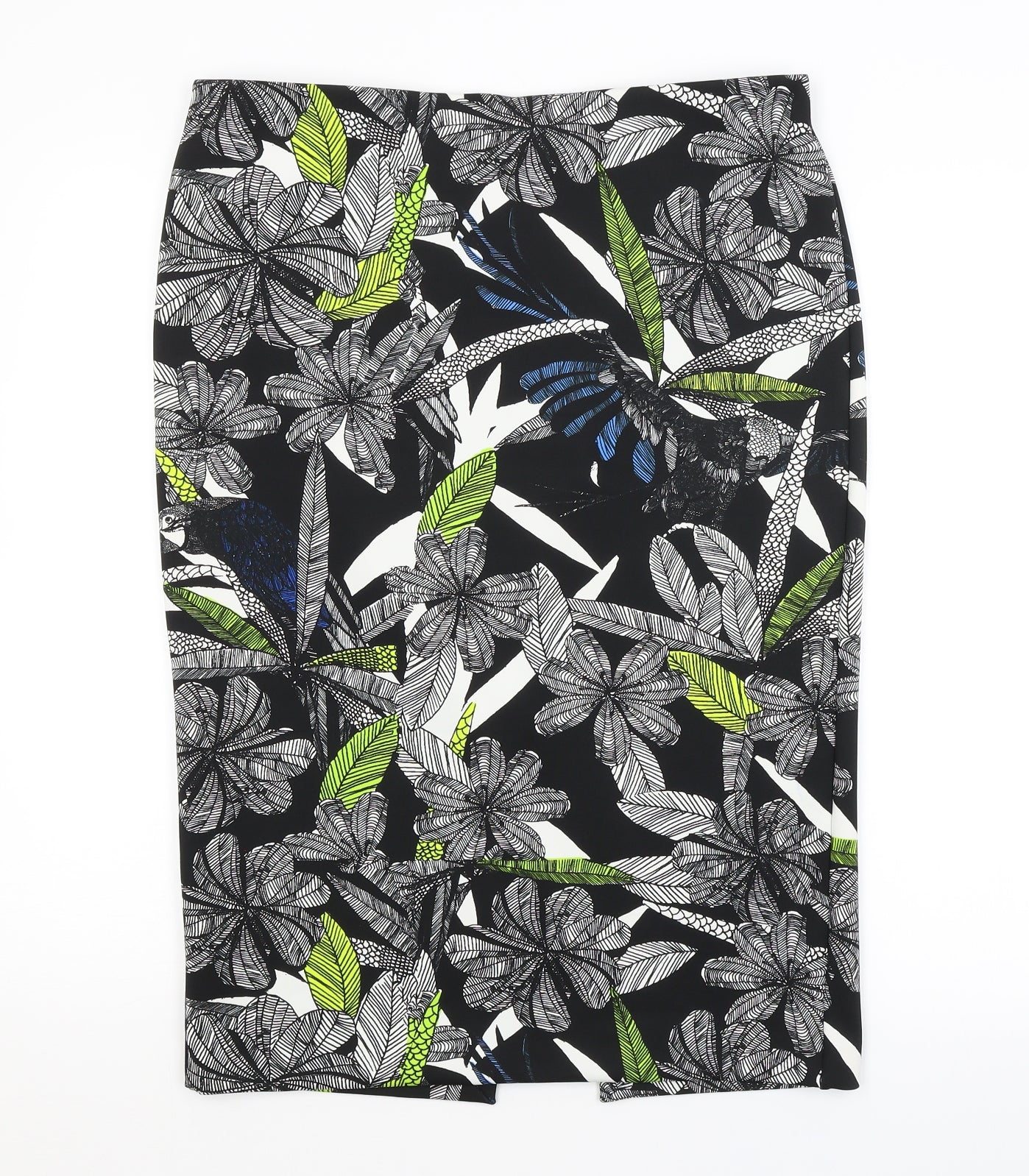 Papaya Womens Black Floral  Straight & Pencil Skirt Size 16