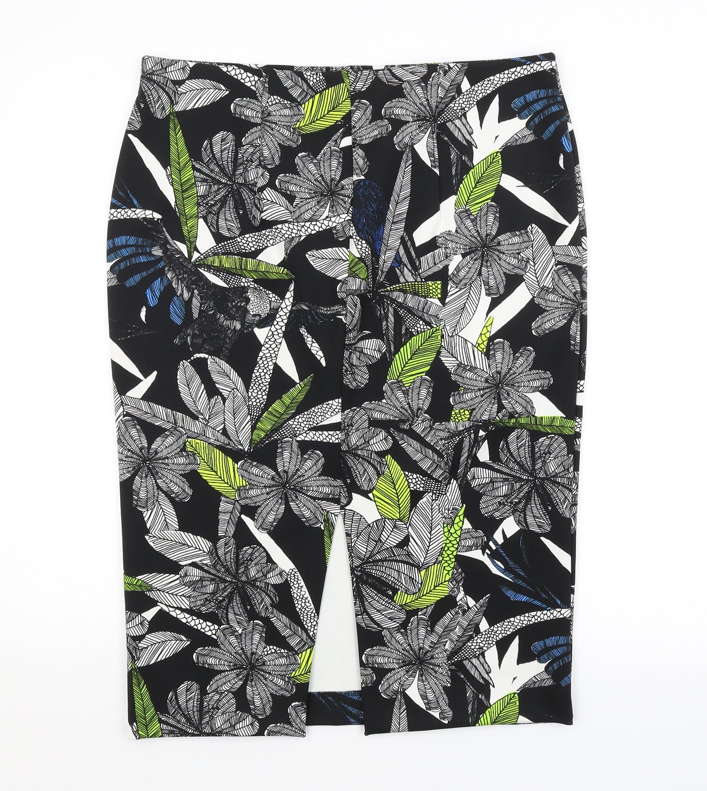 Papaya Womens Black Floral  Straight & Pencil Skirt Size 16