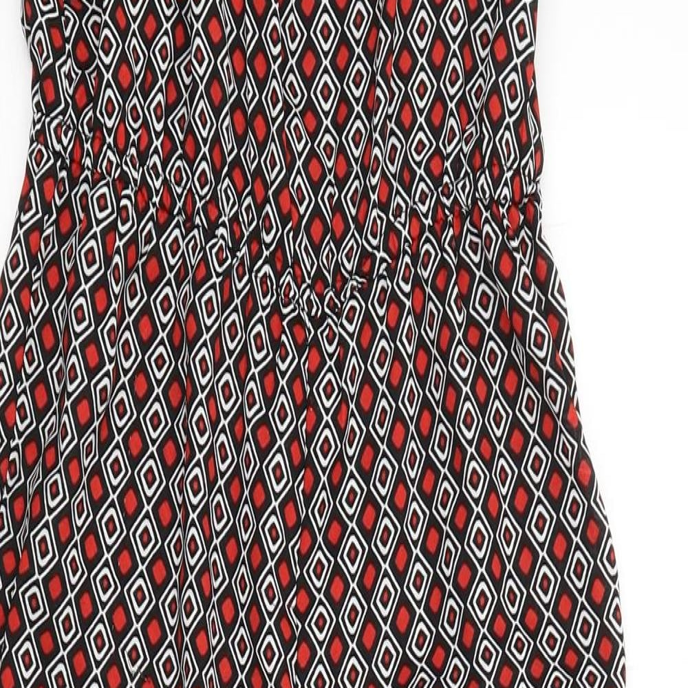 River Island Girls Multicoloured Argyle/Diamond  Jumpsuit One-Piece Size 10 Years