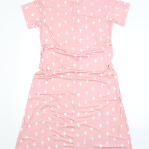 Preworn Womens Pink Geometric   Nightshirt Size S