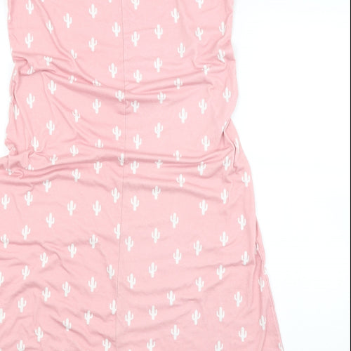 Preworn Womens Pink Geometric   Nightshirt Size S