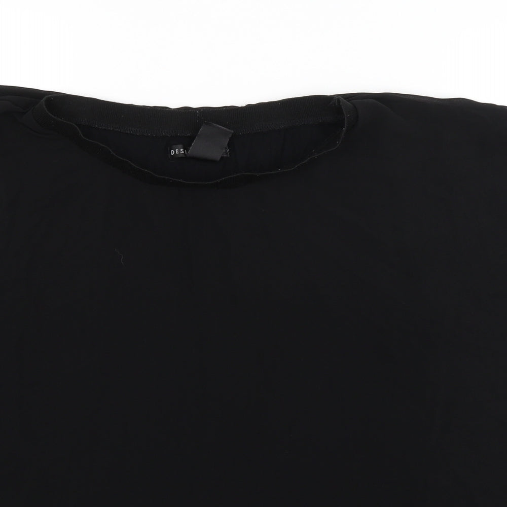 Preworn Womens Black   Basic Blouse Size 16