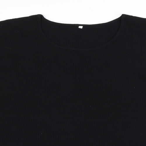 Preworn Womens Black   Basic Blouse Size XL