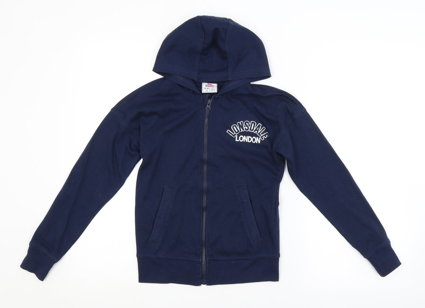 Lonsdale Boys Blue   Full Zip Hoodie Size 9-10 Years