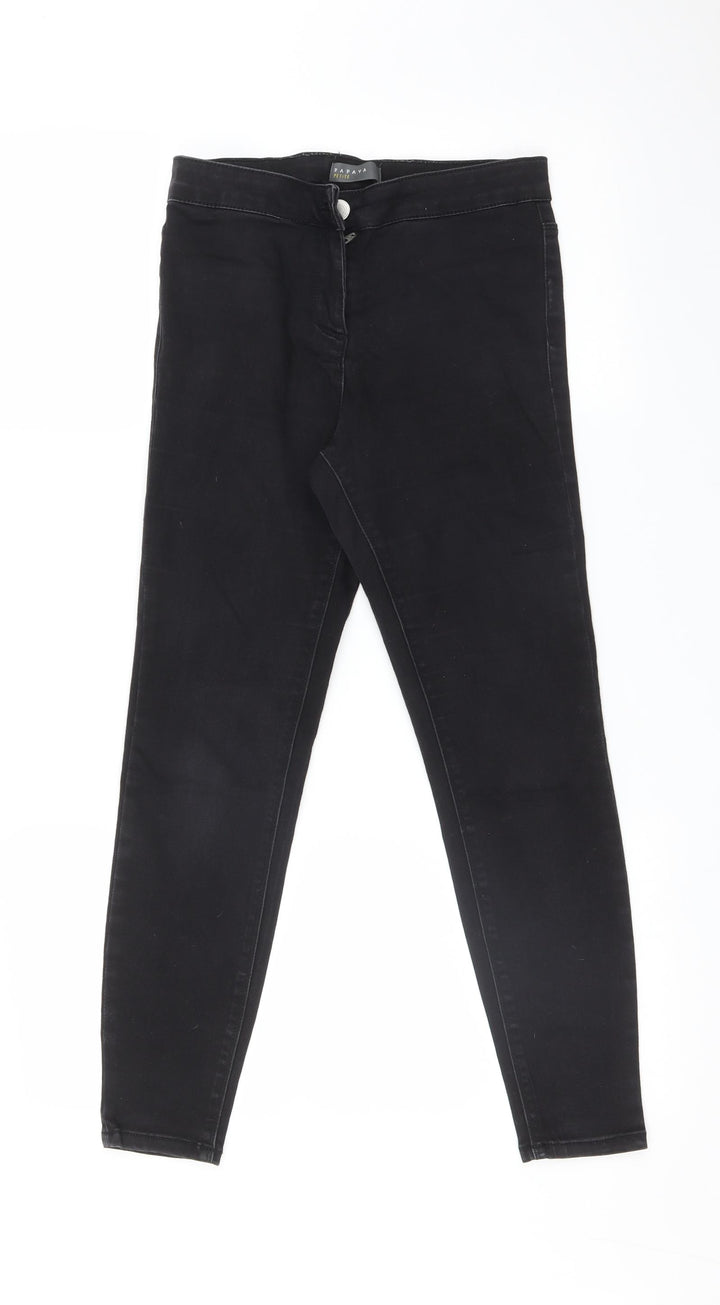 Papaya Womens Black Jegging Jeans Size 8 L24 in