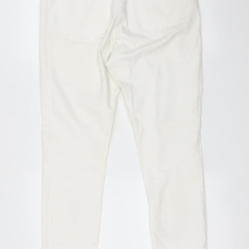 DENIM CO Womens White   Straight Jeans Size 12 L29 in