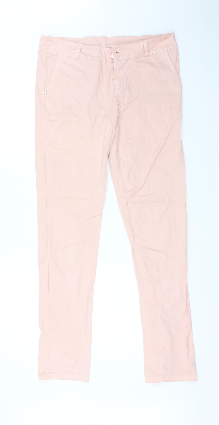Preworn Womens Pink   Straight Jeans Size L L31 in
