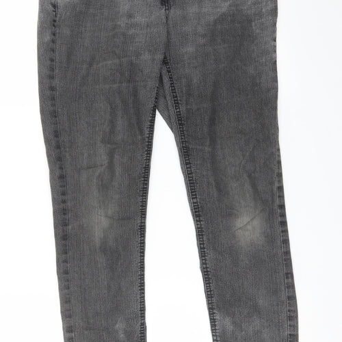 Preworn Womens Grey   Skinny Jeans Size 10 L27 in