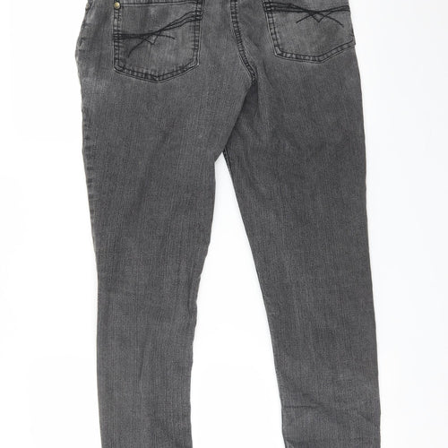 Preworn Womens Grey   Skinny Jeans Size 10 L27 in