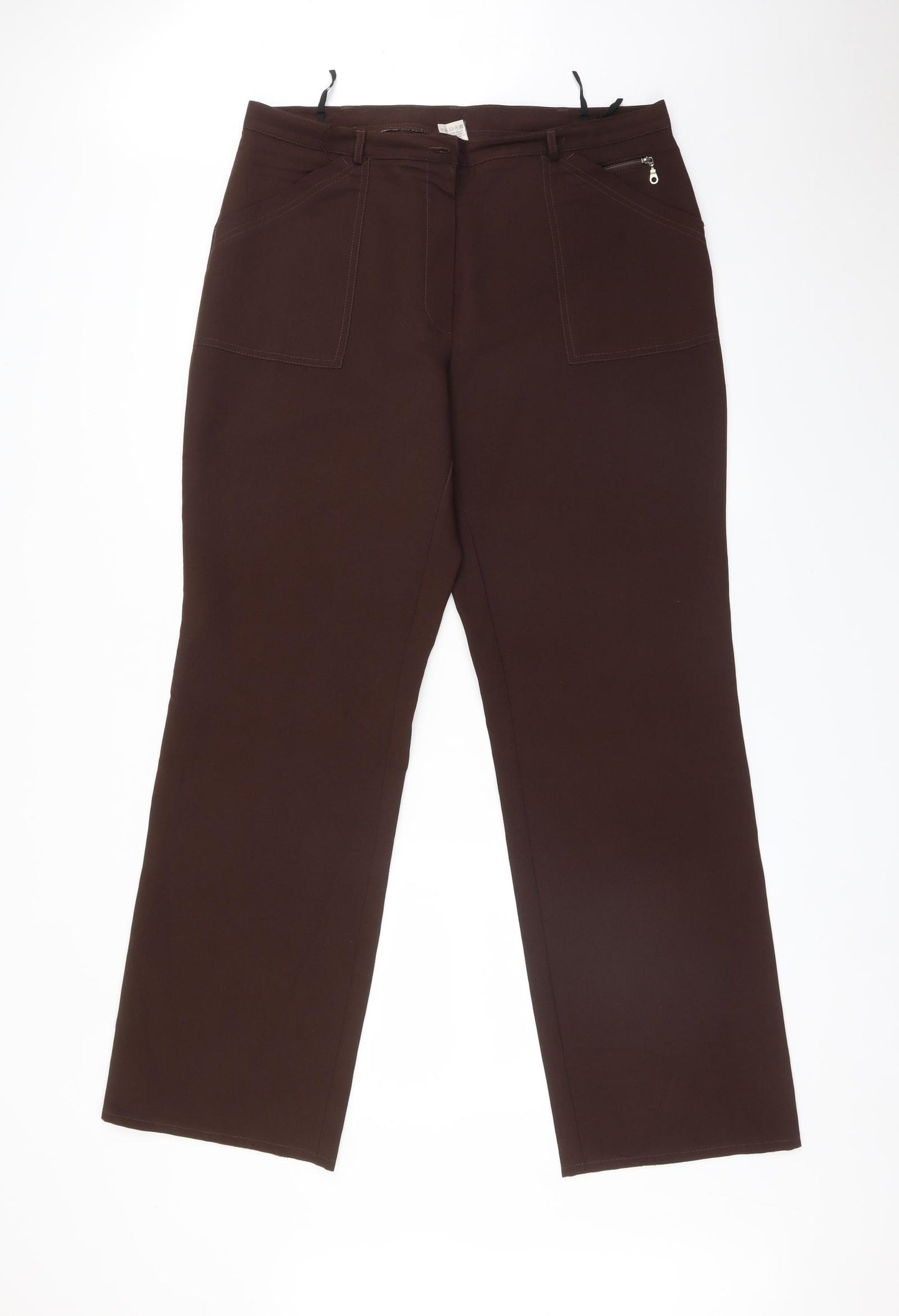 Preworn Womens Brown   Trousers  Size 20 L32 in