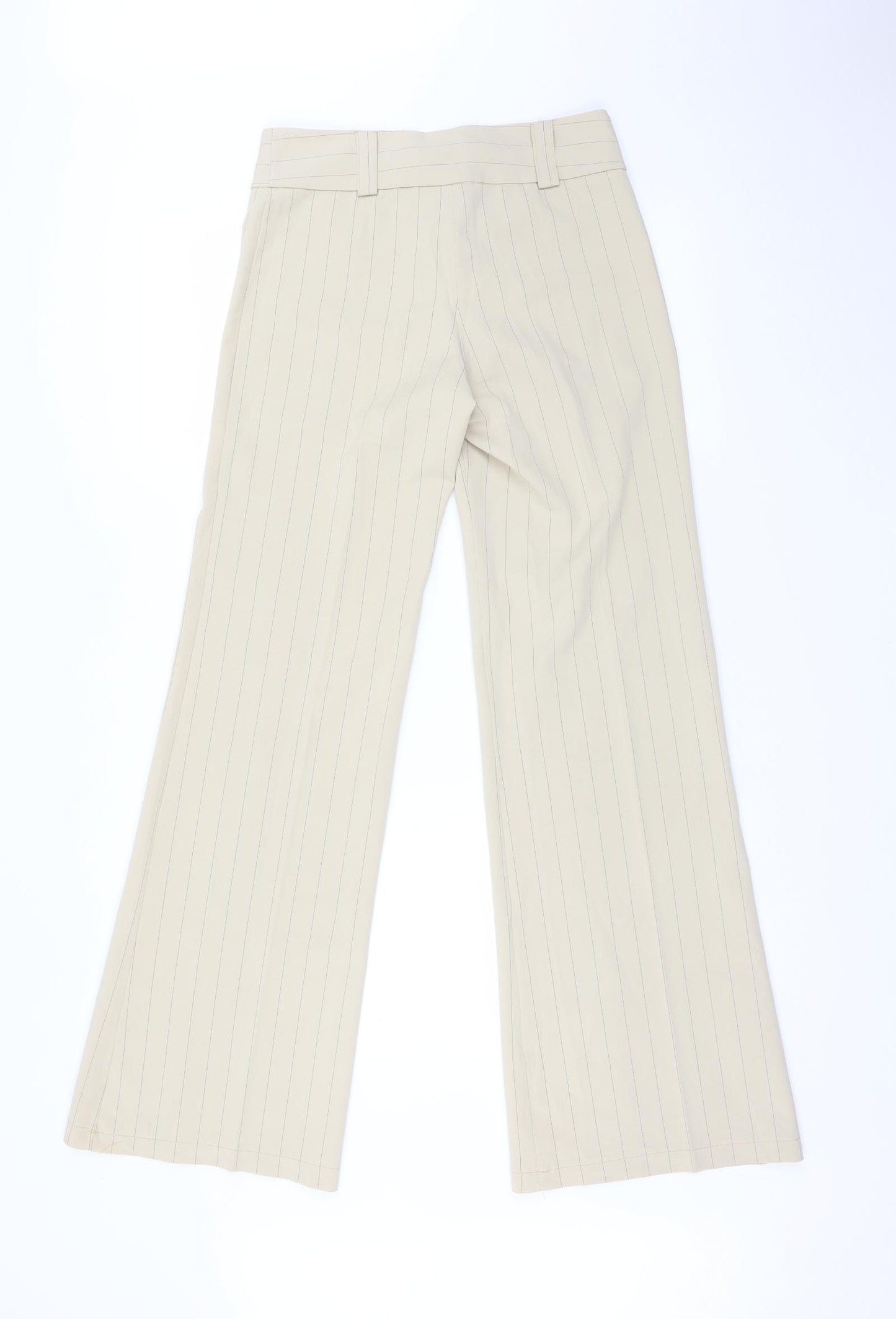 SA ME PLAIT Womens Beige Striped  Trousers  Size 28 L32 in