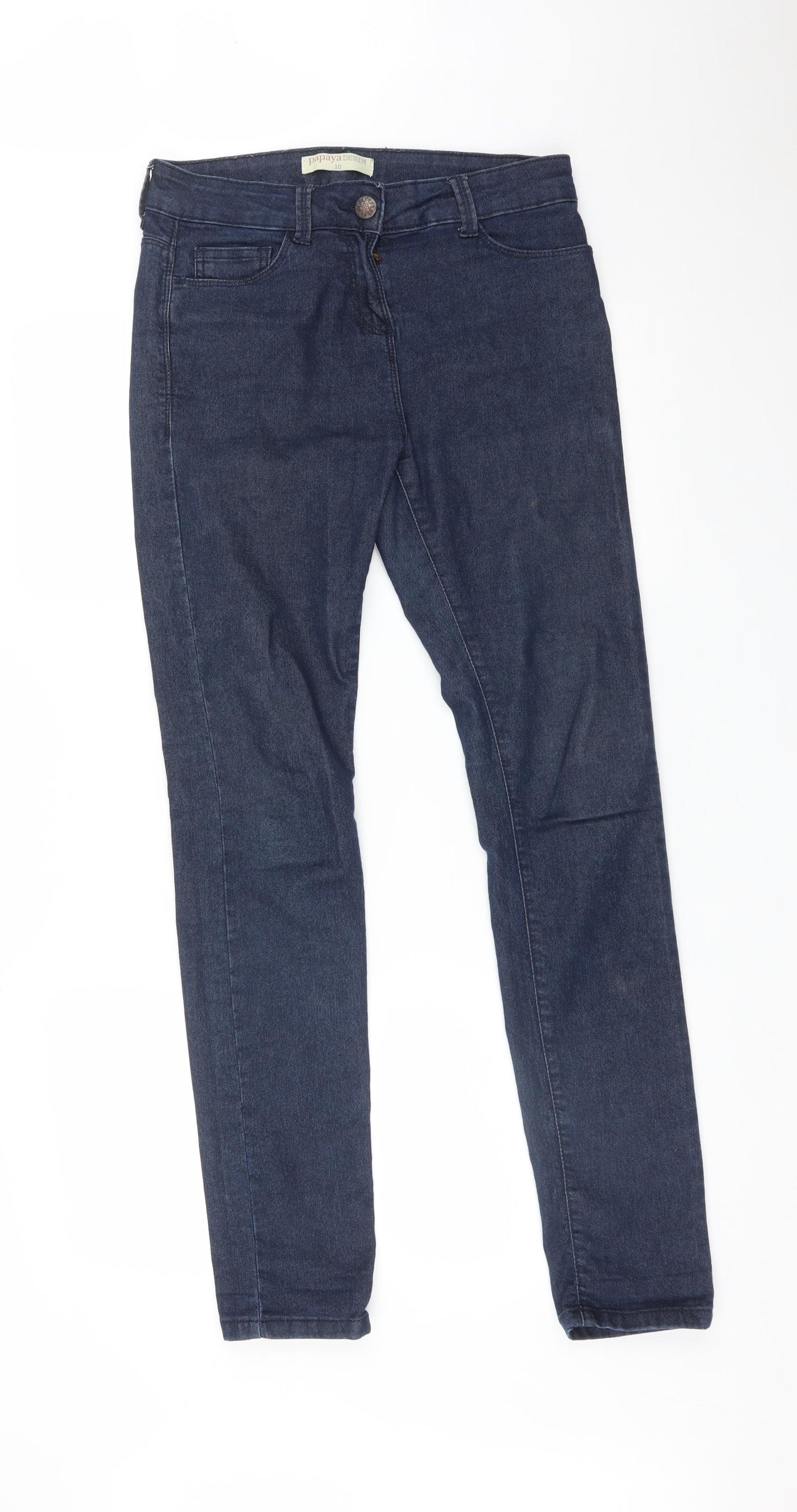 Papaya Womens Blue   Skinny Jeans Size 10 L30 in