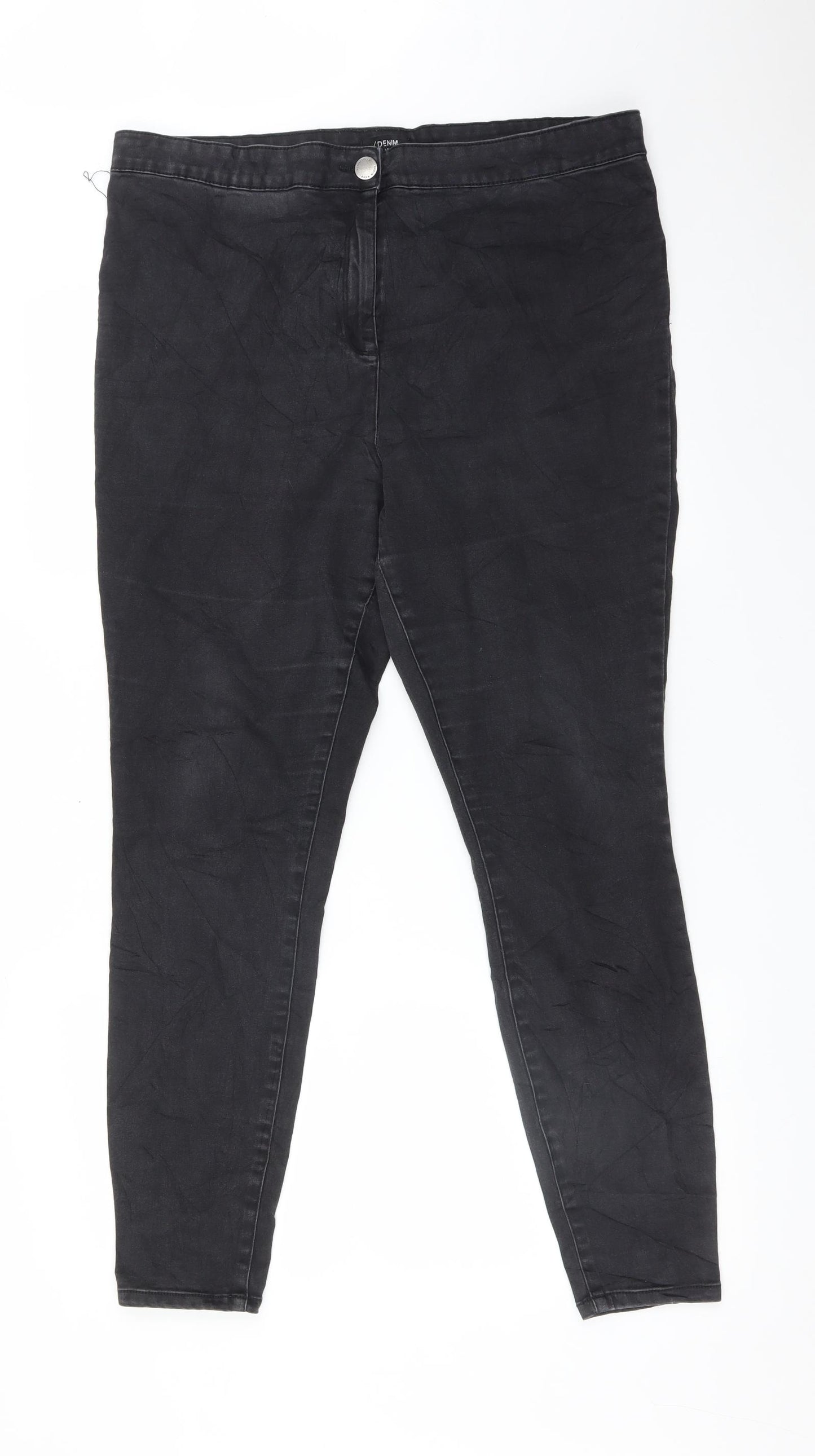Matalan Womens Black   Skinny Jeans Size 18 L27 in