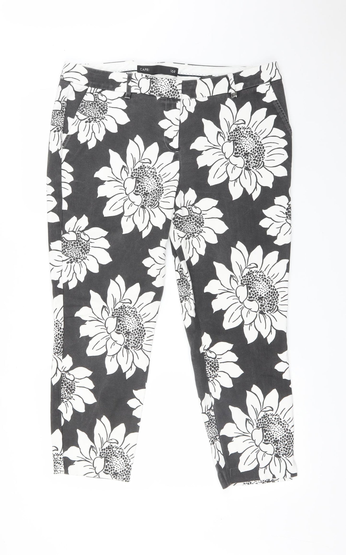 NEXT Womens Multicoloured Floral  Trousers  Size 16 L24 in