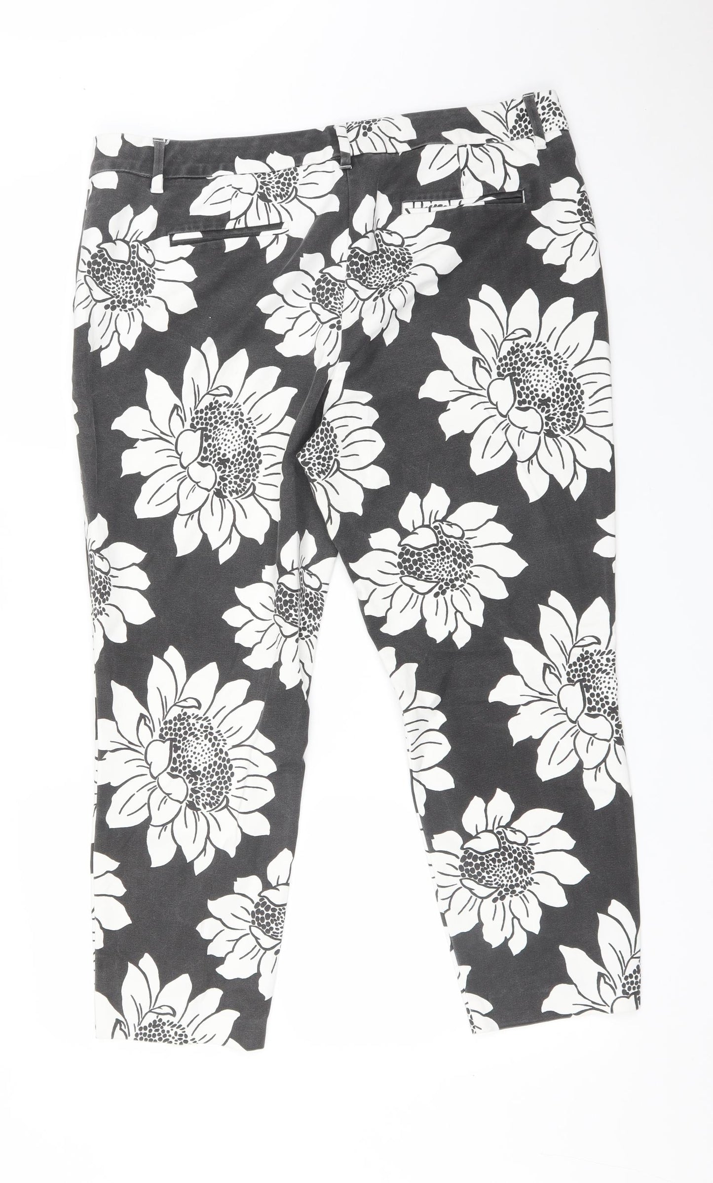 NEXT Womens Multicoloured Floral  Trousers  Size 16 L24 in