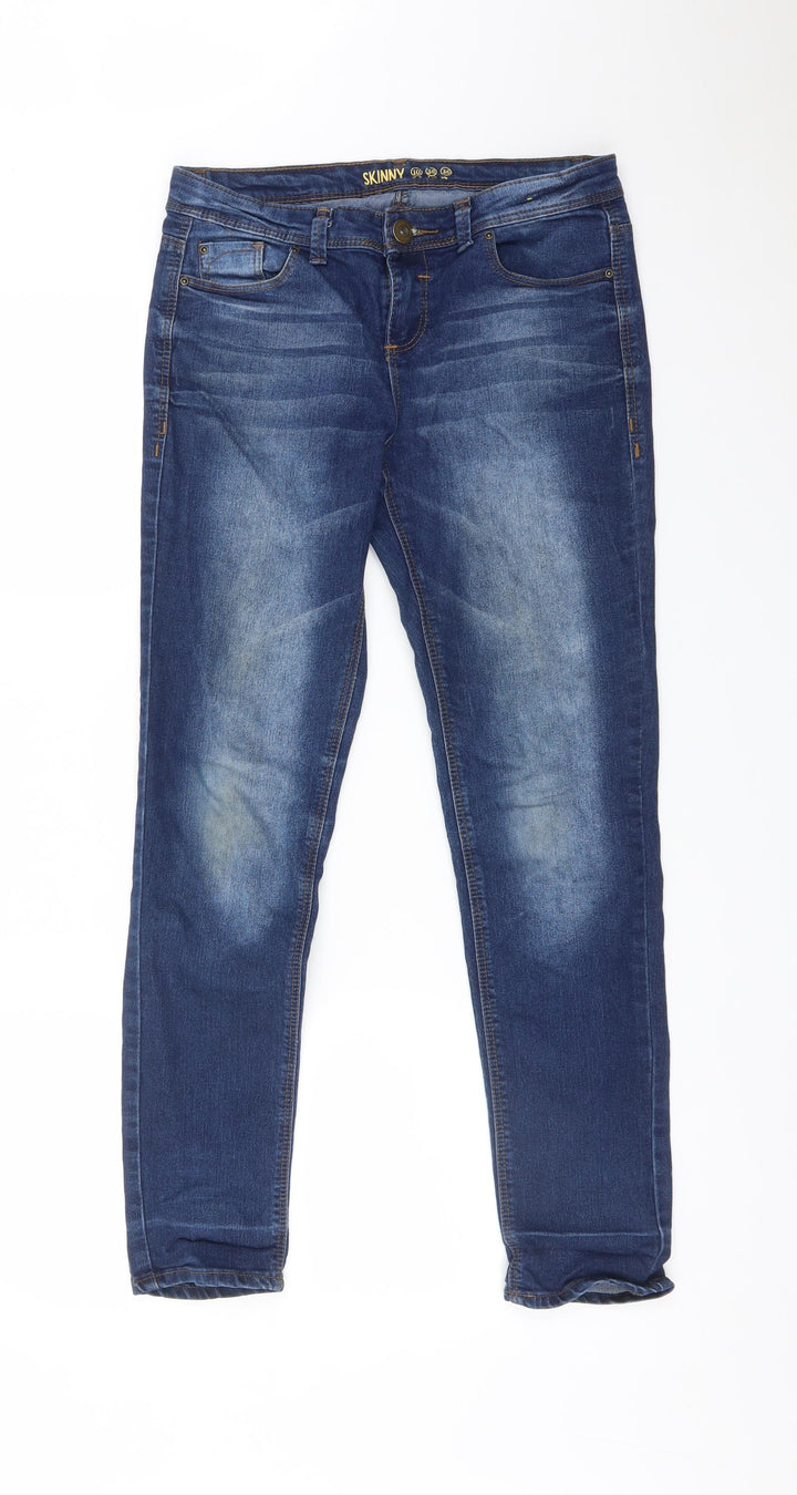 DENIM CO Womens Blue Skinny Jeans Size 10 L28 in