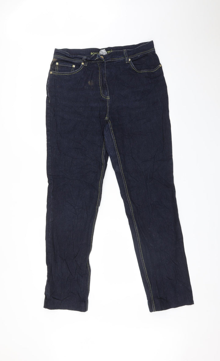 Bonita Womens Blue Straight Jeans Size 10 L30 in