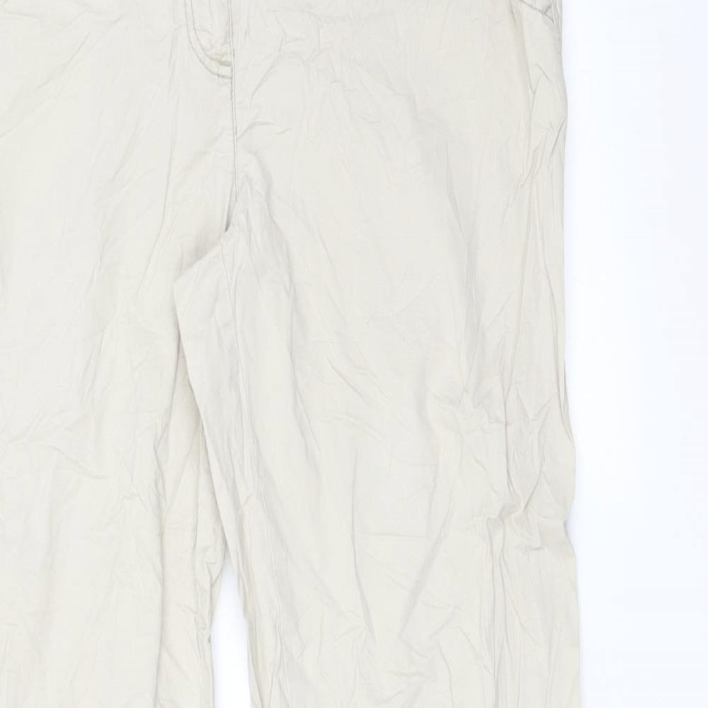 Cecil Womens Beige   Chino Trousers Size 32 L30 in