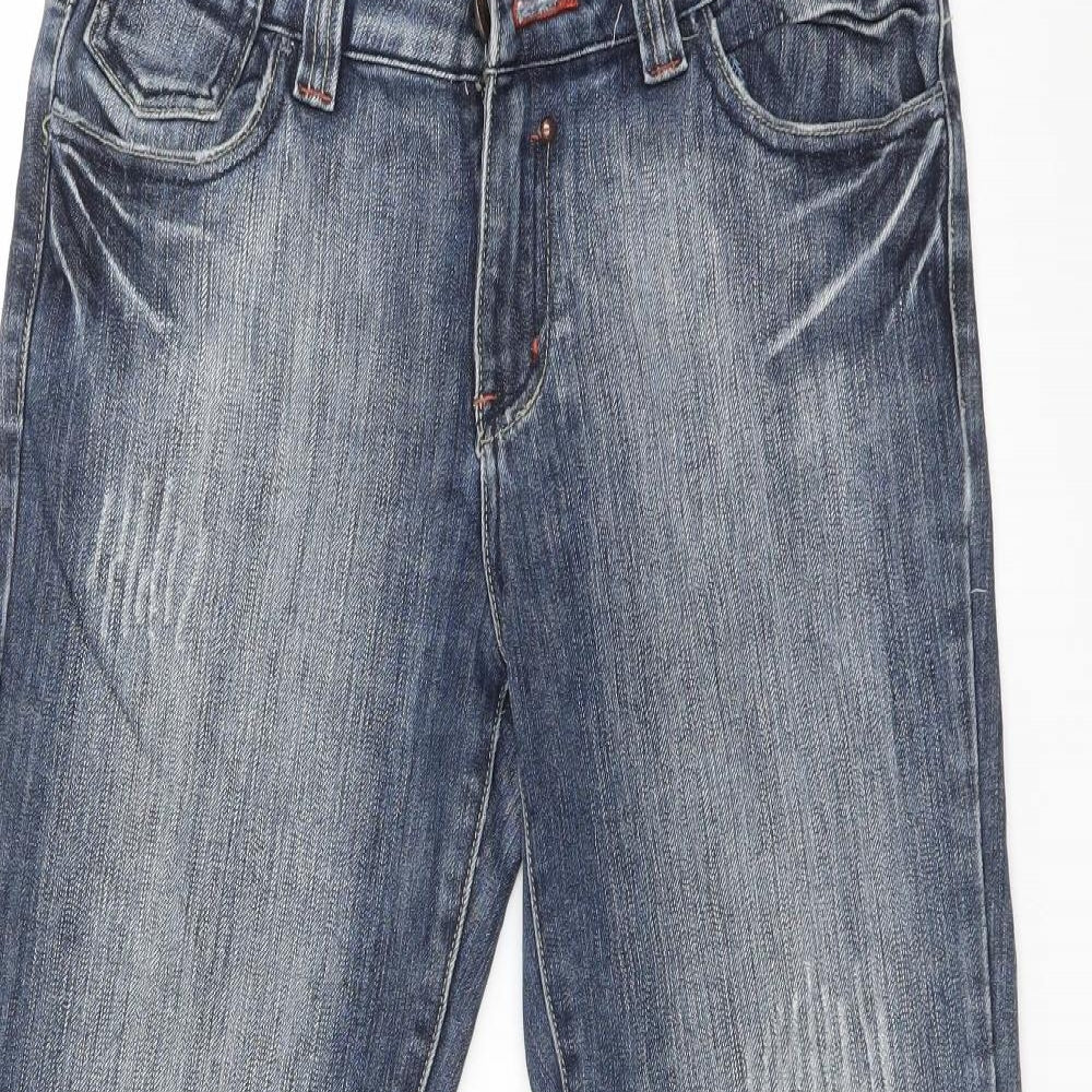 LA VIRTU Womens Blue   Straight Jeans Size 14 L27 in