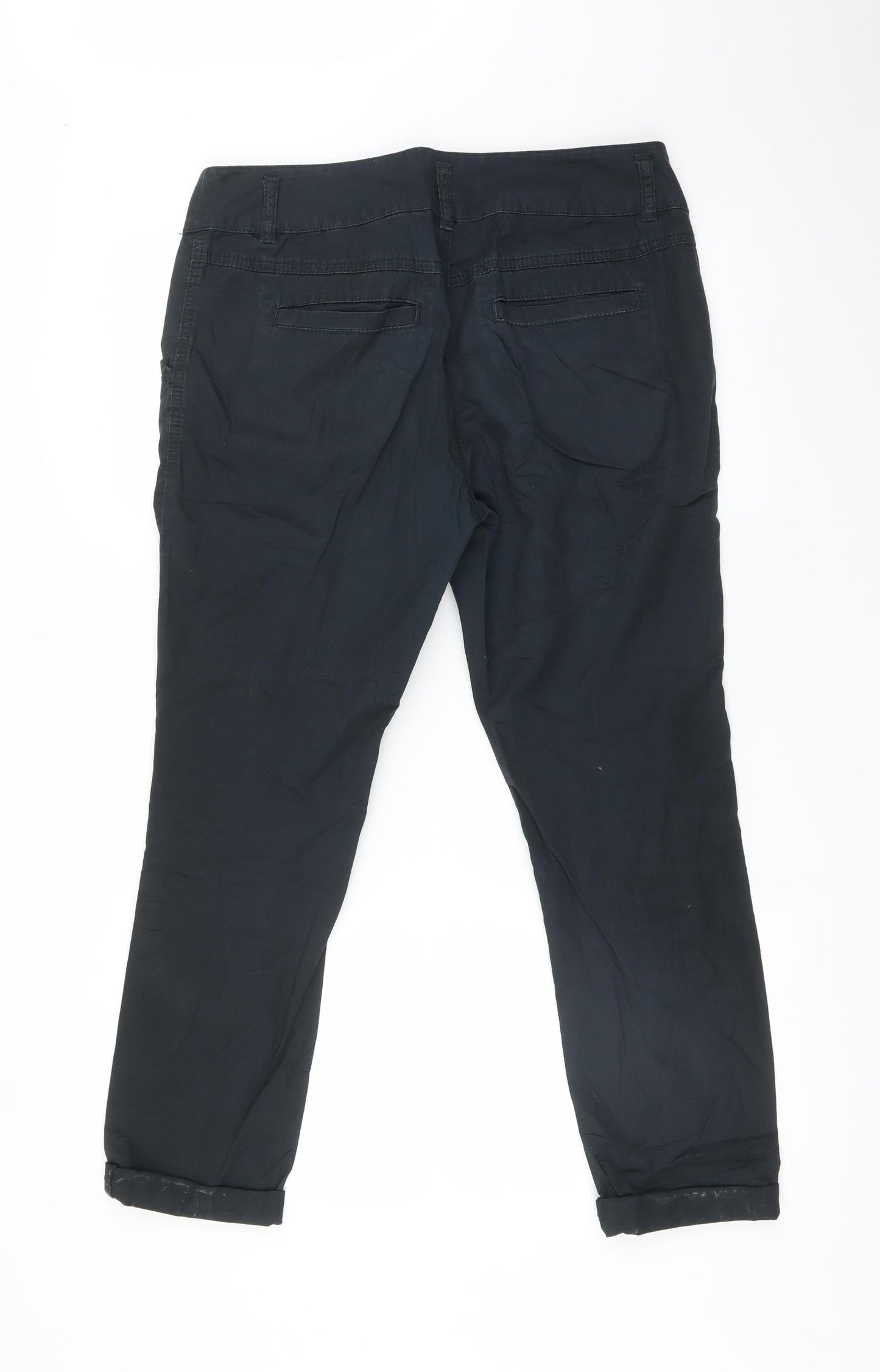 EDC Womens Black   Chino Trousers Size 10 L25 in