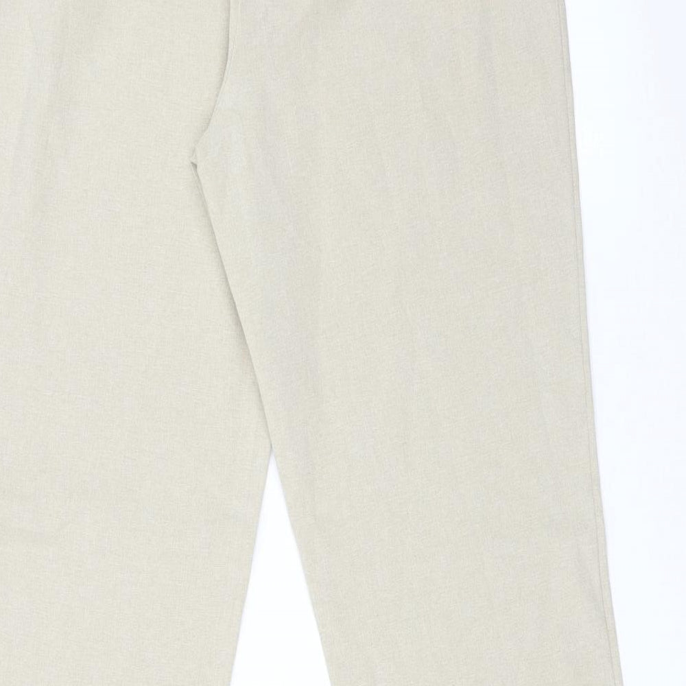 Preworn Womens Beige   Trousers  Size 12 L30 in