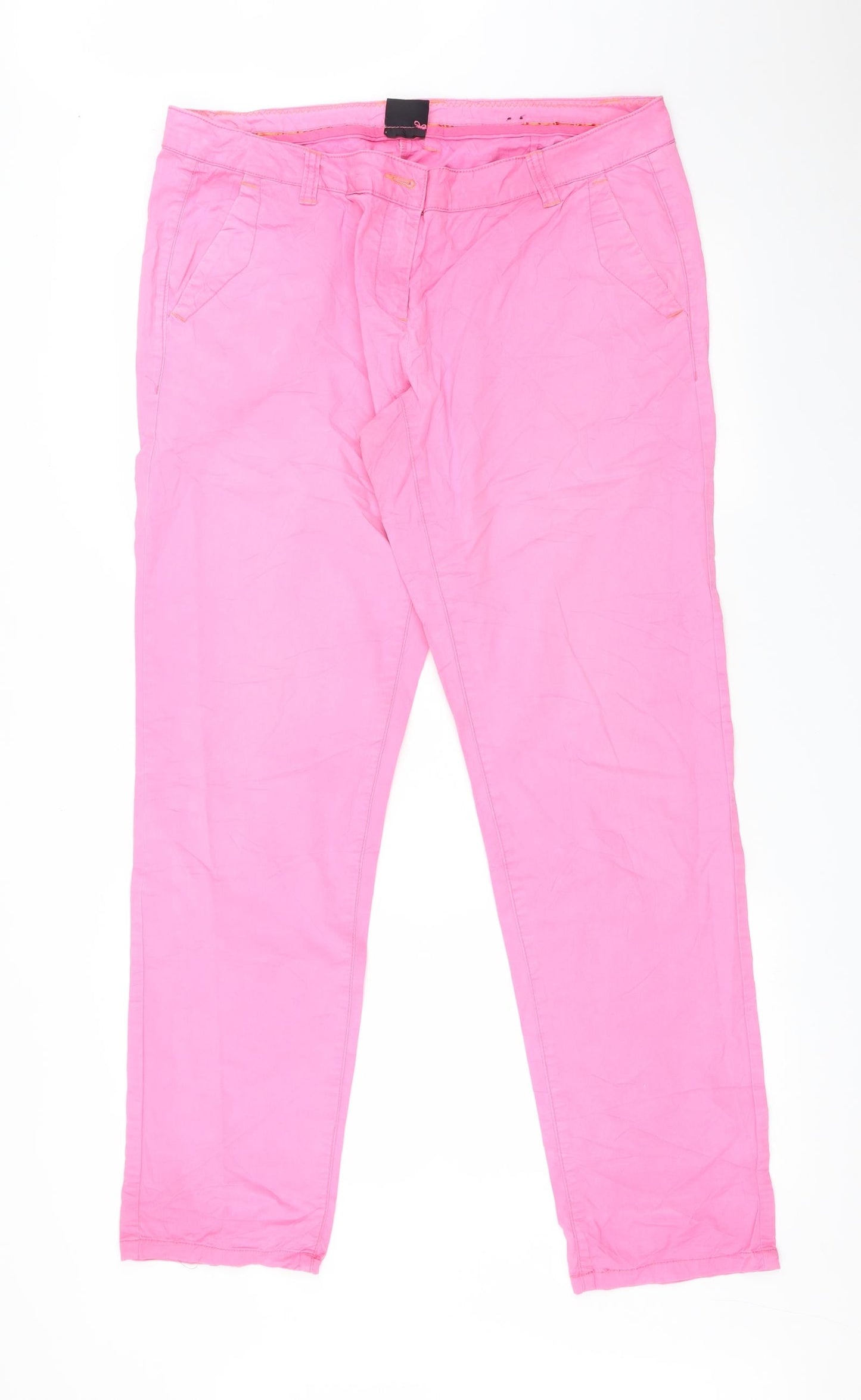 Colours of The World Womens Pink   Chino Trousers Size 18 L31 in