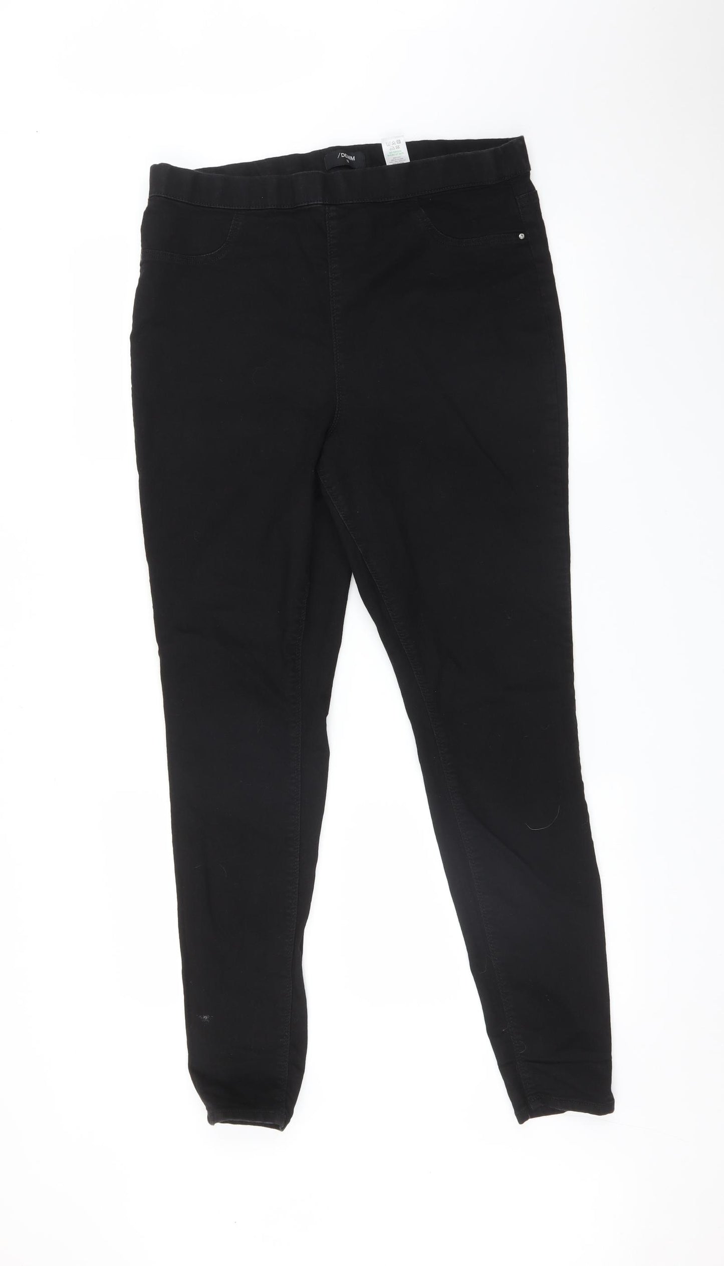 Matalan Womens Black   Jegging Jeans Size 16 L29 in