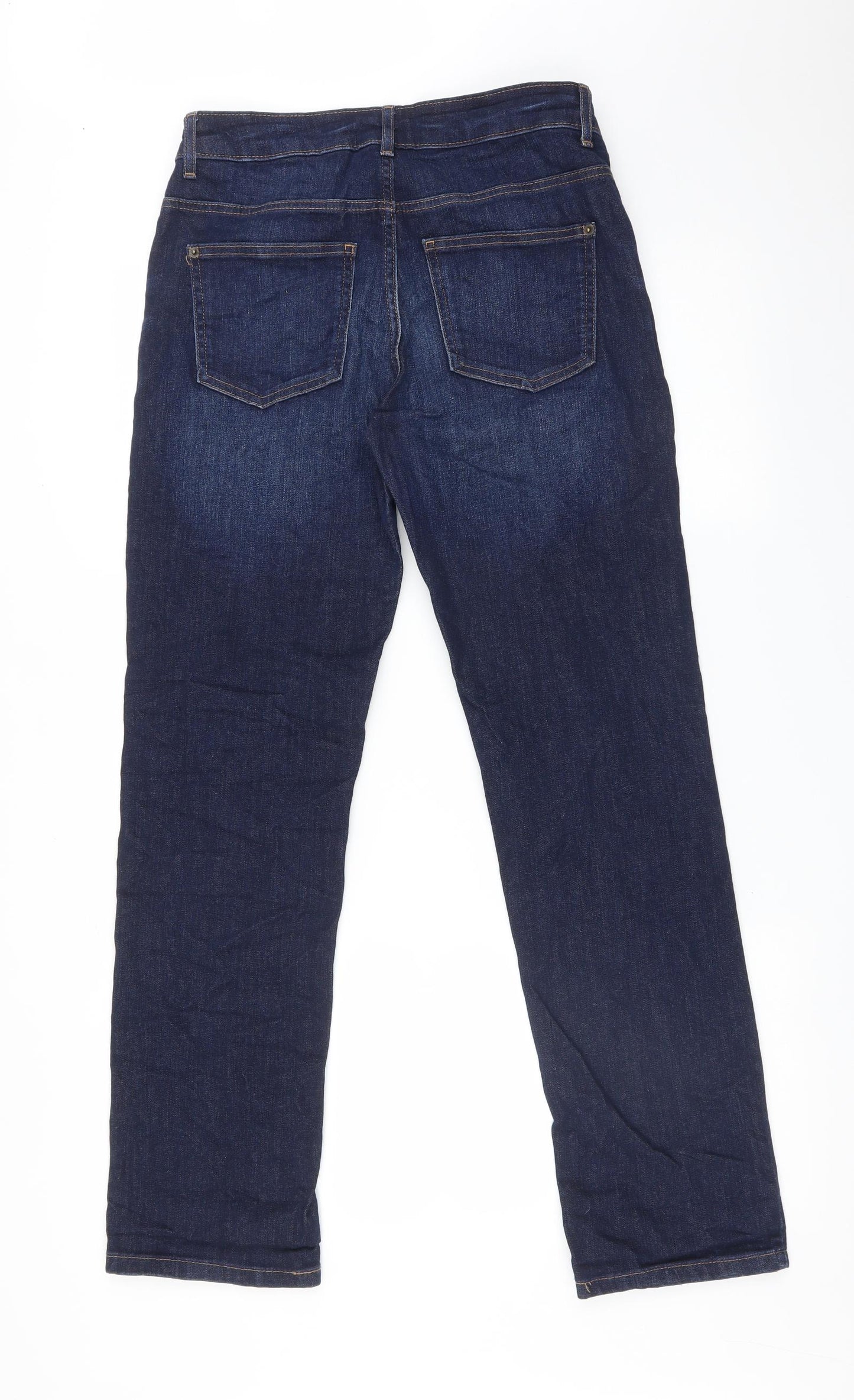 M&S Womens Blue   Straight Jeans Size 10 L30 in