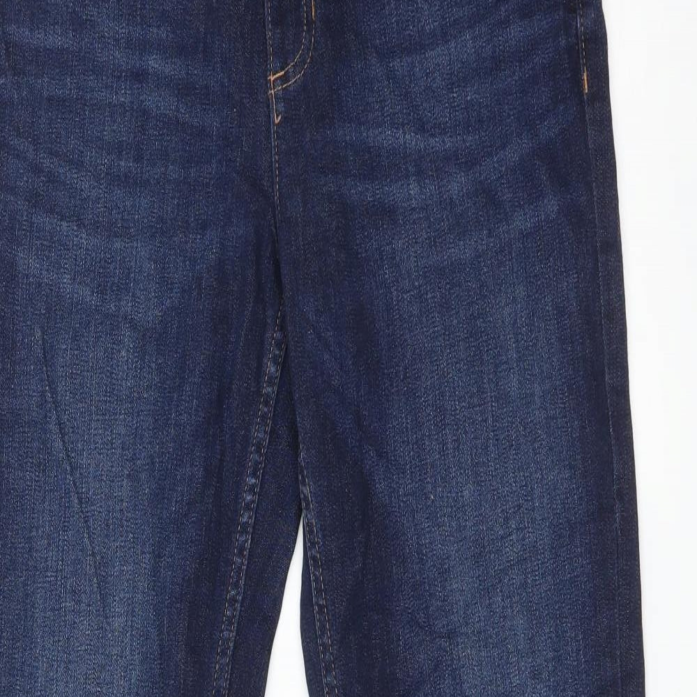 M&S Womens Blue   Straight Jeans Size 10 L30 in