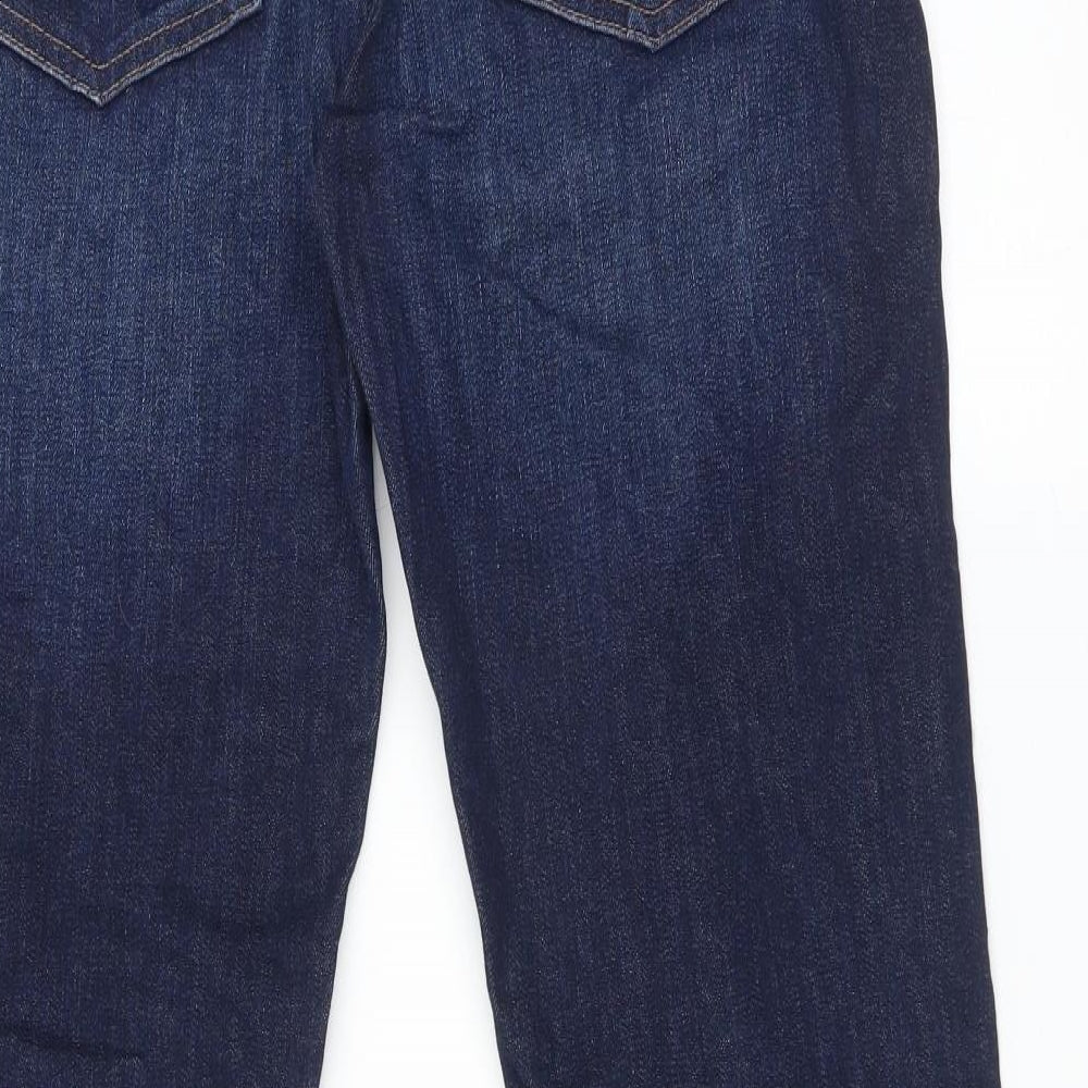 M&S Womens Blue   Straight Jeans Size 10 L30 in
