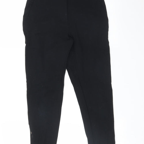 M&S Womens Black   Trousers  Size 8 L25 in