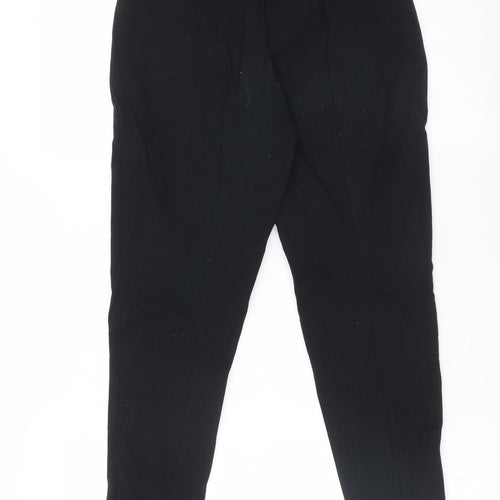 M&S Womens Black   Trousers  Size 8 L25 in