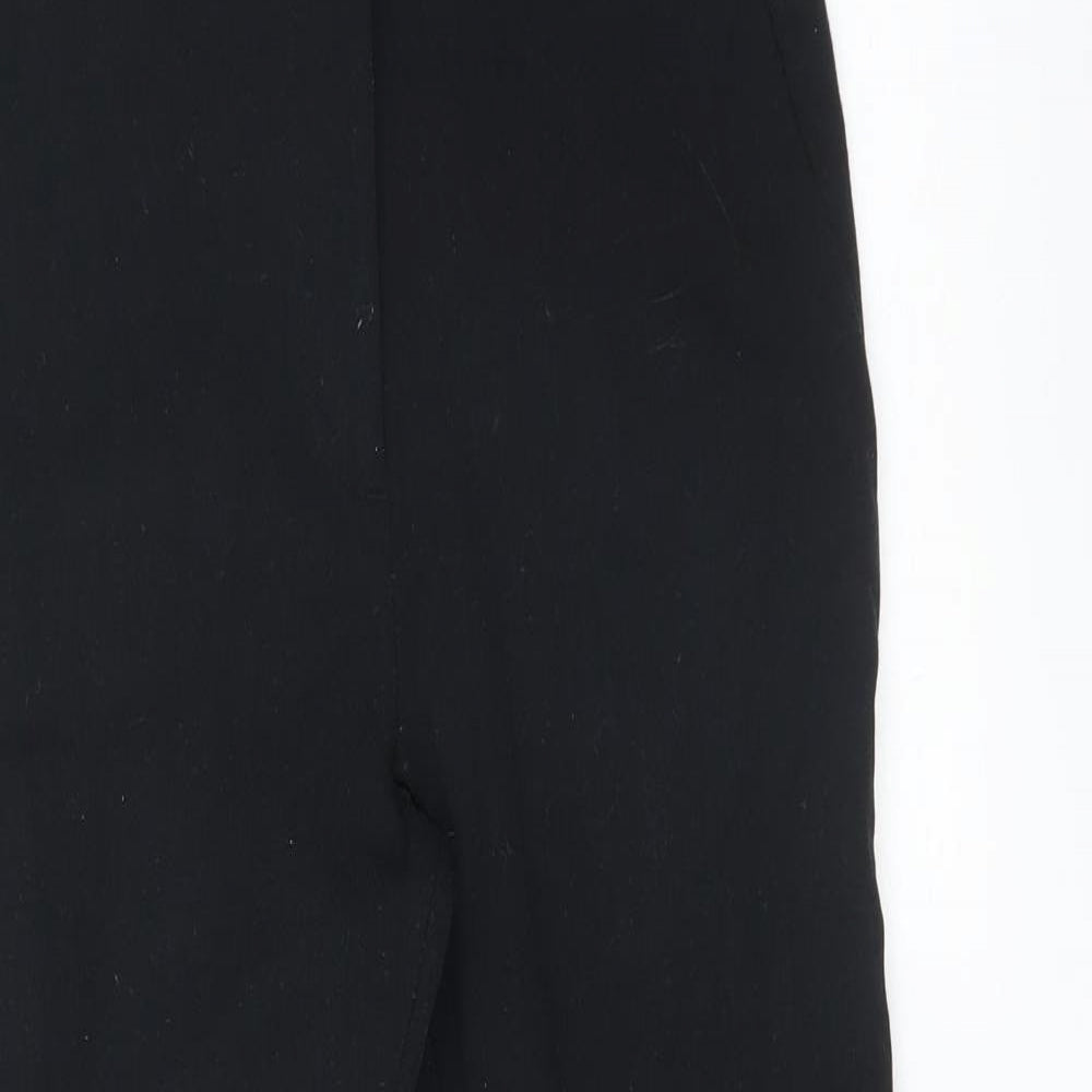 M&S Womens Black   Trousers  Size 8 L25 in