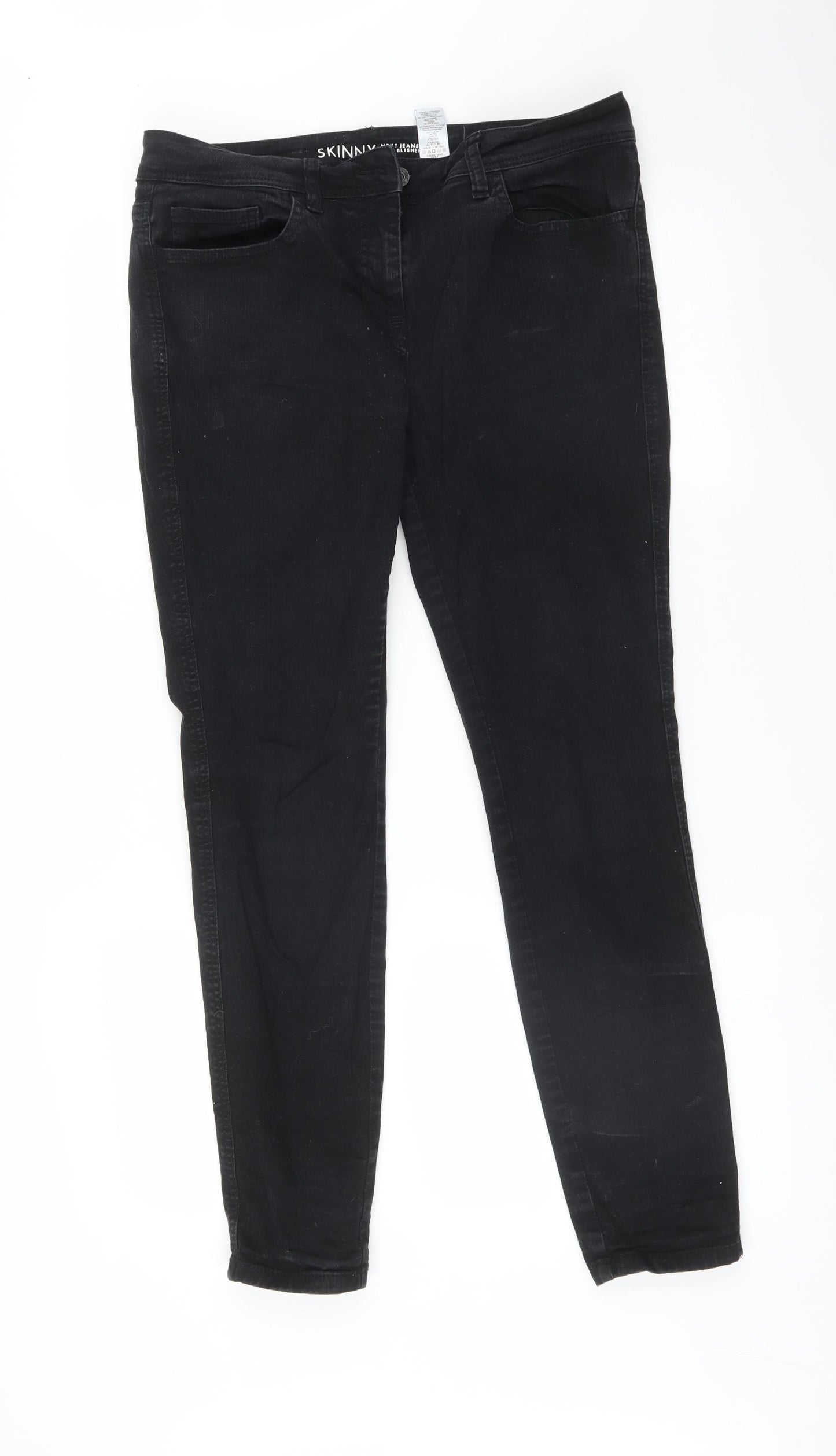 NEXT Womens Black   Skinny Jeans Size 12 L27 in