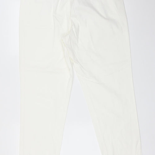M&S Womens White   Straight Jeans Size 34 L26 in