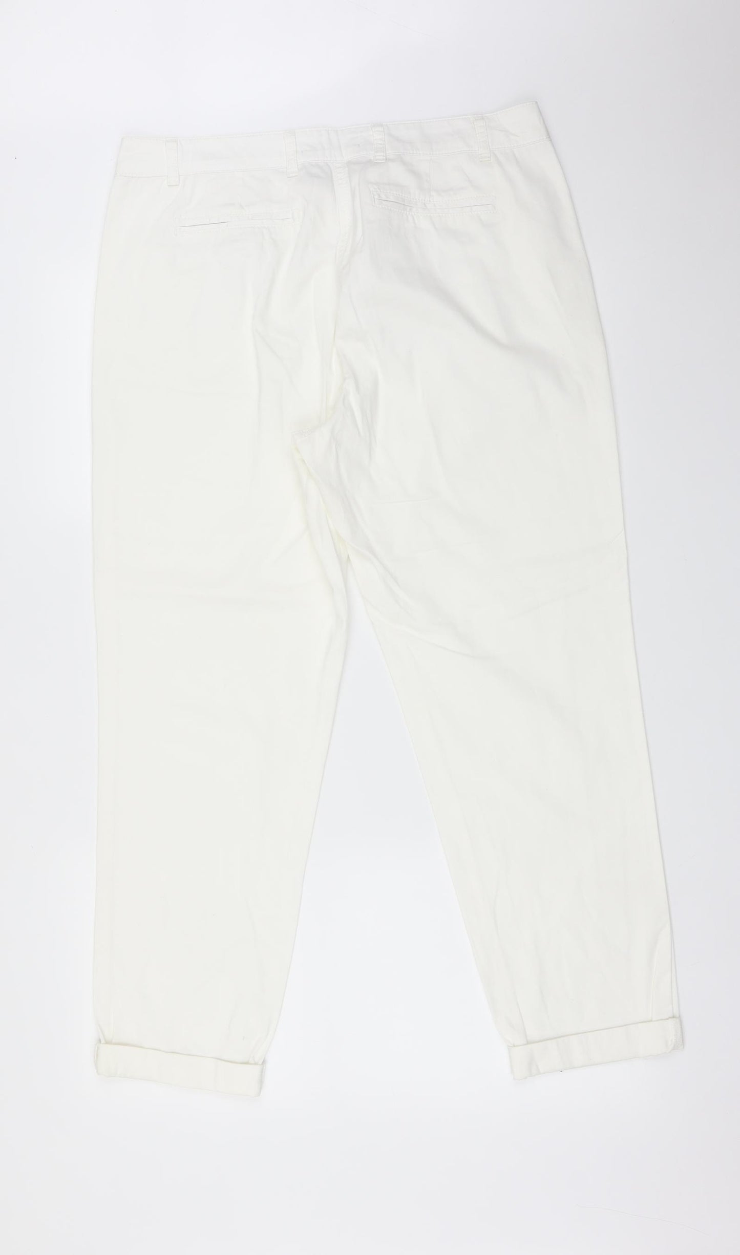 M&S Womens White   Straight Jeans Size 34 L26 in