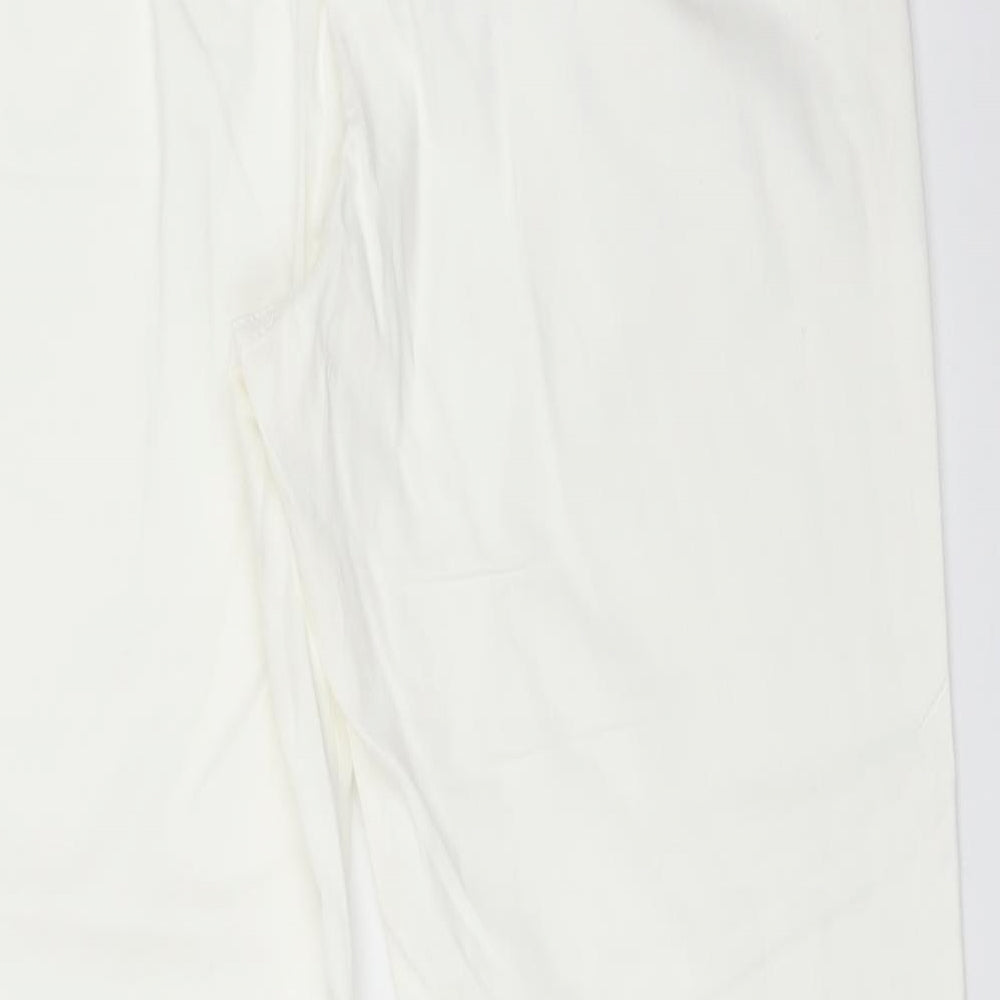 M&S Womens White   Straight Jeans Size 34 L26 in