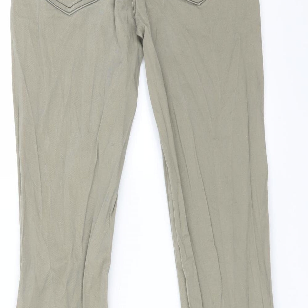 4Wards Womens Green   Flared Jeans Size 10 L31 in