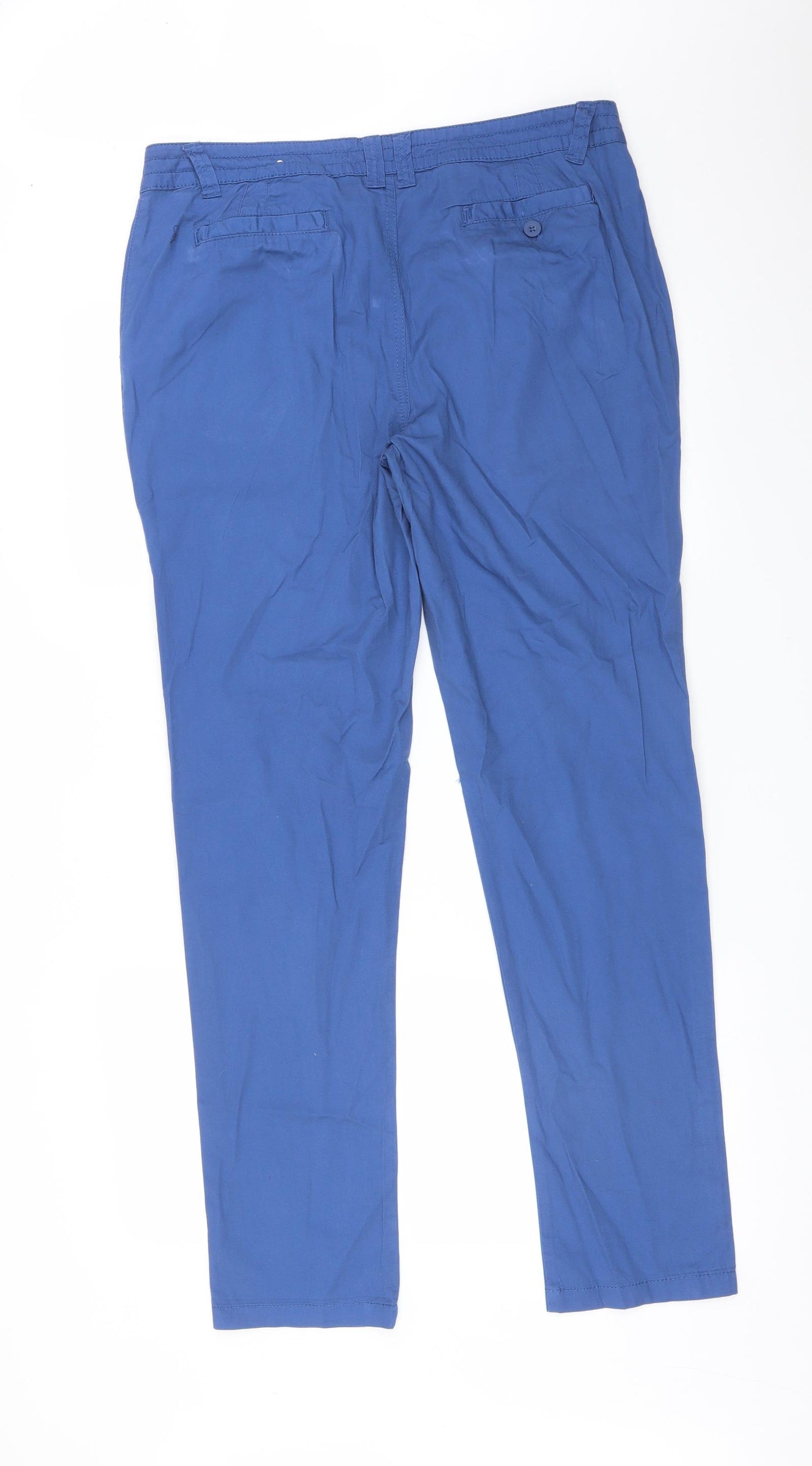 WHITE LABEL Womens Blue   Chino Trousers Size 14 L30 in