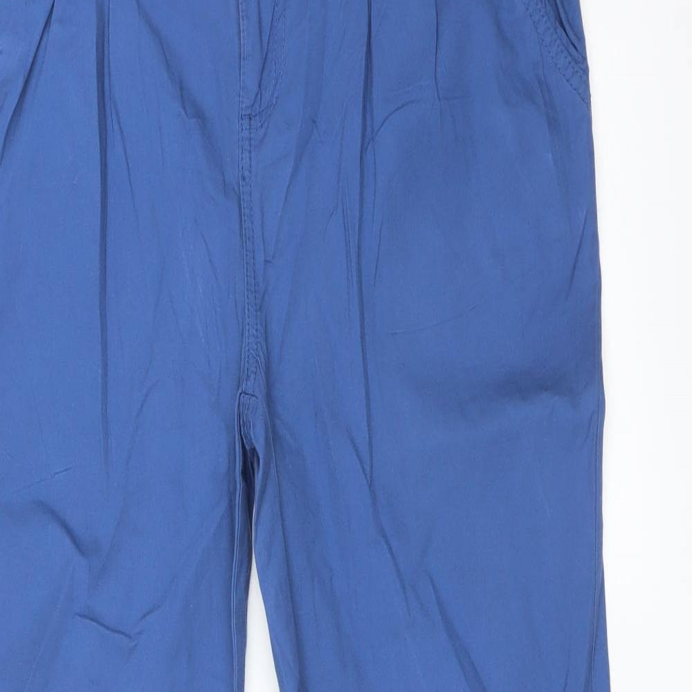 WHITE LABEL Womens Blue   Chino Trousers Size 14 L30 in