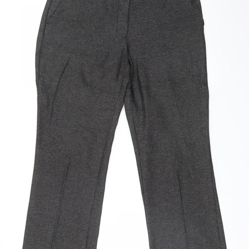 NEXT Womens Black Geometric  Trousers  Size 10 L28 in